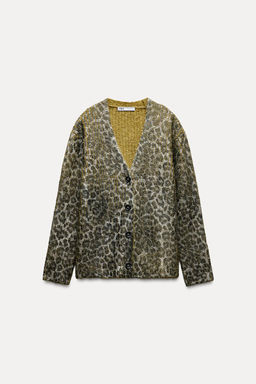 ANIMAL PRINT FOIL JACKET - Zara фото 3