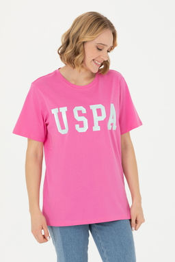 Женская розовая базовая футболка Неожиданная скидка в корзине - U.s. polo assn фото 3