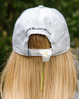 Бейсболка DJINNS арт. Dad Cap LoveMeNot (белый)