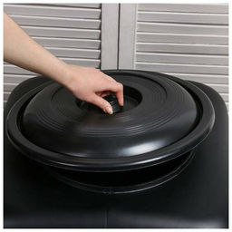 Бак для душевой 100 л. (квадрат.) черный М3271