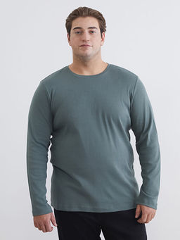 Bisiklet Yaka Basic Uzun Kollu Erkek Ti??rt