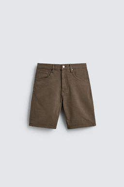 BERMUDA DENIM REGULAR FIT / Marr?n