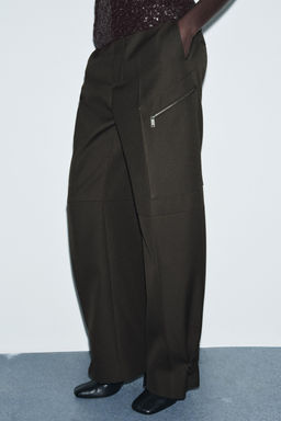 ZW COLLECTION LIMITED EDITION CARGO TROUSERS WITH ZIP
