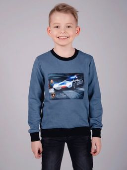 Свитшот "СД-2" полиция антрацит, футер начес