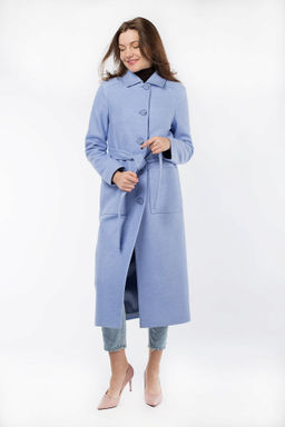 01-09712 Пальто женское демисезонное (пояс) - El podio фото 3