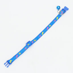 Ошейник двухслойный с фастексом Разноцветные косточки 30 х 1 см, синий - Пижон фото 4