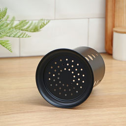 Сушилка для столовых приборов Доляна «Лофт», 16.5×10×12.5 см, чёрная