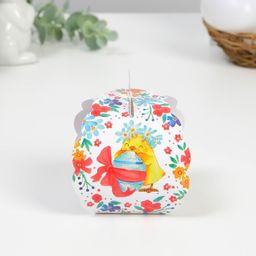 Цена за 10 шт. Коробочка подарочная для яйца Счастливой Пасхи! на пасху, 25 ? 30 см. - Дарите счастье фото 3
