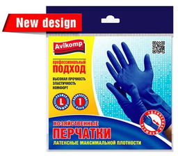 Avikomp Перчатки GLOVESS PROFESSIONAL латексные макс.плотности (1 пара) р-р L