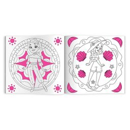 Книжка-раскраска для детей. Серия Блестящая раскраска арт. 57821/ 10 МОДНЫЕ ДЕВЧОНКИ - Феникс+ фото 2