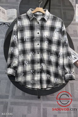 Рубашка женская в клетку