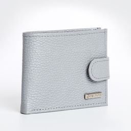 Кошелёк на кнопке, TEXTURA, цвет серый