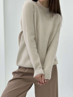 Свитер Fluffy (бежевый) - Nadi bordo фото 2