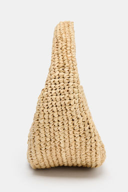 BOLSO DE MANO RAFIA / Beige claro - Zara фото 4