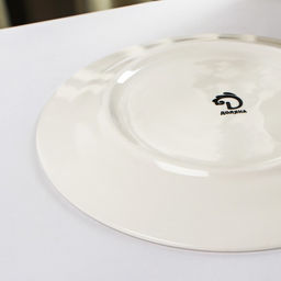 Тарелка фарфоровая десертная Доляна Лаванда, d=20,3 см, цвет белый  фото 4