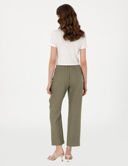 Haki Carrot Fit Kanvas Pantolon - Pierre cardin фото 4