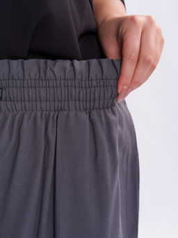 Брюки кюлоты льняные TBB19252GRY23