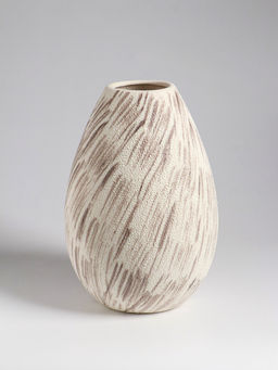 Ваза «Беажио» классик, 24.5×15 см, керамика, бежево-коричневая