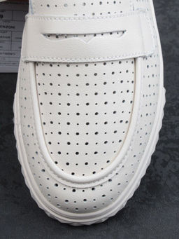 03-DXT50-2 BEIGE Лоферы женские (натуральная кожа)