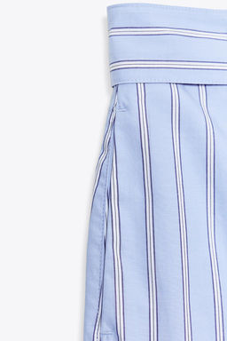 STRIPED BERMUDA SHORTS WITH BELT - Zara фото 7