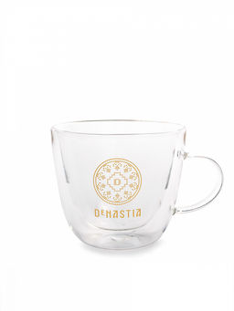 Кружка с двойным стеклом прозрачный боросиликатное стекло