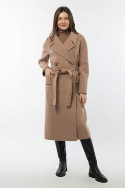 01-10517 Пальто женское демисезонное (пояс)