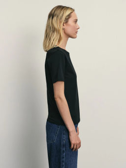 Базовая футболка из эластичного хлопка / Zarina  фото 4