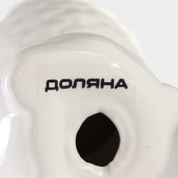 Подставка для яйца Доляна Зайка, доломит, 8?5.5?7.5 см, белая, голубая