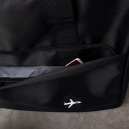 Сумка дорожная 40х22х31 см / BAG-65721/1 /уп 30/черная - ГалеонТрейд фото 5