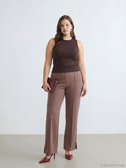 Dar Fit Pa?as? Y?rtma?l? Kad?n Pantolon