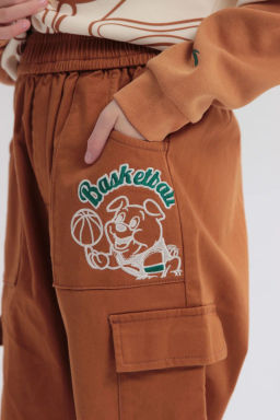 Брюки текстильные Коричневый - Anta sport фото 4