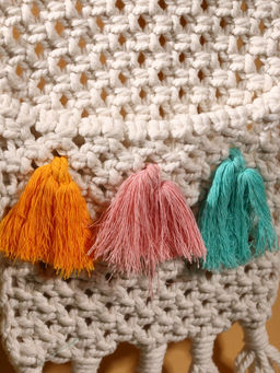 Кармашек текстильный, подвесной, 22×50 см, белый