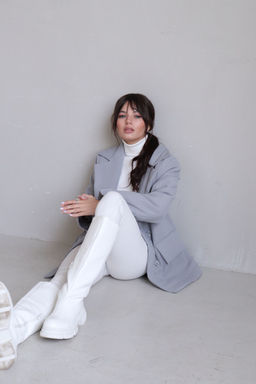 Martichelli Куртка утеплённая светло-серая  фото 4