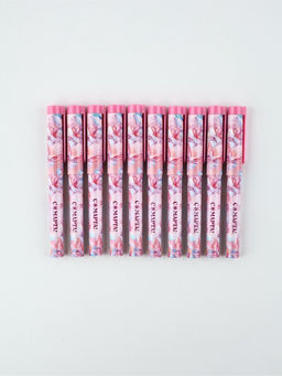 Цена за 10 шт. Ручка шариковая, синяя паста, пластиковый корпус с колпачком, 0.7 мм 8 марта: Ты прекрасна, бабочки