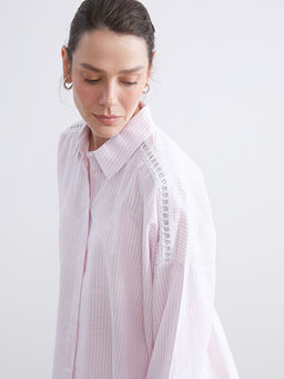 ?izgili Oversize Kad?n G?mlek