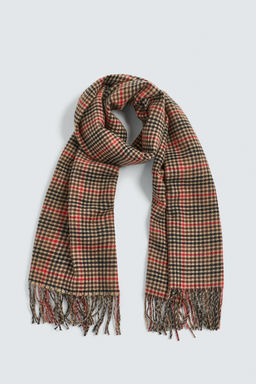 VISCOSE BLEND CHECK SCARF - Zara фото 4