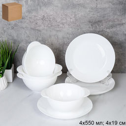 Столовый набор 8 предметов / FA-XTW55 /уп 1/ (WHITE) - ГалеонТрейд фото 3