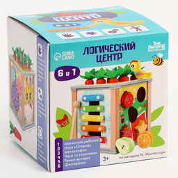 Логический куб 6в1 «Развитие» 16×15.5×15.5 см