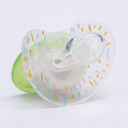 Соска-пустышка ортодонтическая, силикон, от 3 мес., Кошечка, цвет зеленый - Крошка я фото 3