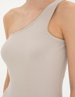 Bej Ex. Slim Tek Omuz Ti__rt