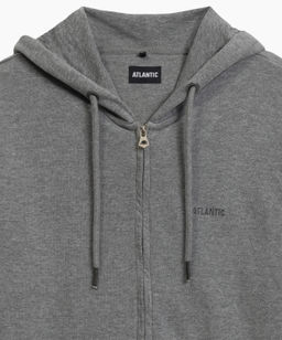 ATLANTIC HMT-001 Худи мужское French Terry темно-серый меланж фото 4