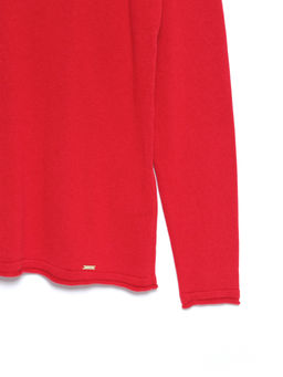 CONTE Свитер из пряжи с хлопком и бамбуком LDK 102 ruby red