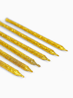 Цена за 2 шт. Свечи для торта «Твой день», 6 шт, золото