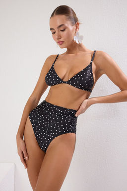 Puantiyeli Incelten Etkili Hipster Super Yuksek Bel Bikini Alt? TBESS20BA0018