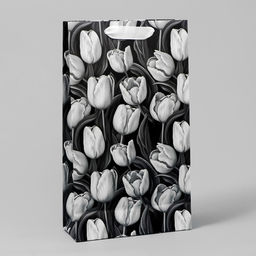 Пакет под две бутылки Tulip, тиснение, 35 х 20 х 9 см - Дарите счастье фото 11