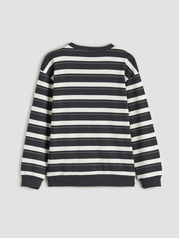 Bisiklet Yaka ?izgili Erkek ?ocuk Ti??rt