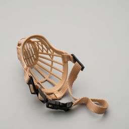 Намордник пластиковый № 3, ОМ 24 см, ДН 8 см, ОШ 39-52 см, вес питомца 10 кг - Пижон фото 5