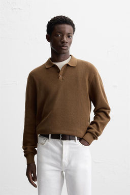 PURL KNIT POLO SHIRT - Zara фото 2