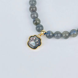 Браслет из Лабрадора с перламутровой подвеской 15 см