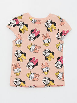 Bisiklet Yaka Minnie Mouse Bask?l? K?z Bebek Ti??rt ve ?ort 2li Tak?m - Waikiki фото 3